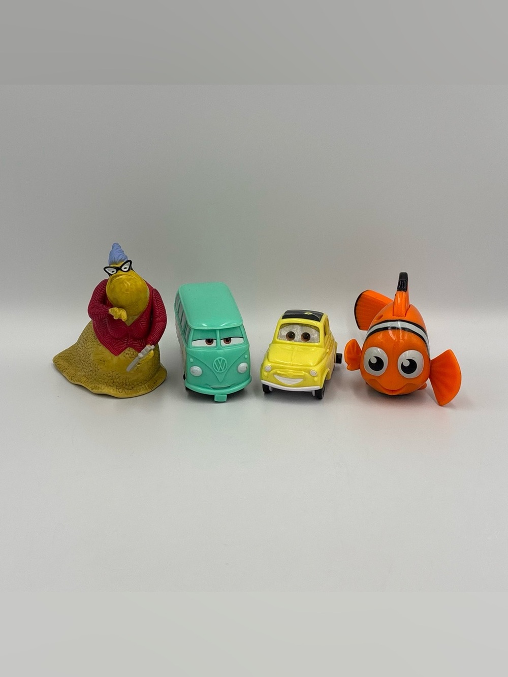 RARE Vintage Y2K Disney Mcdonalds Toy Lot- Monsters Inc Finding Nemo Cars